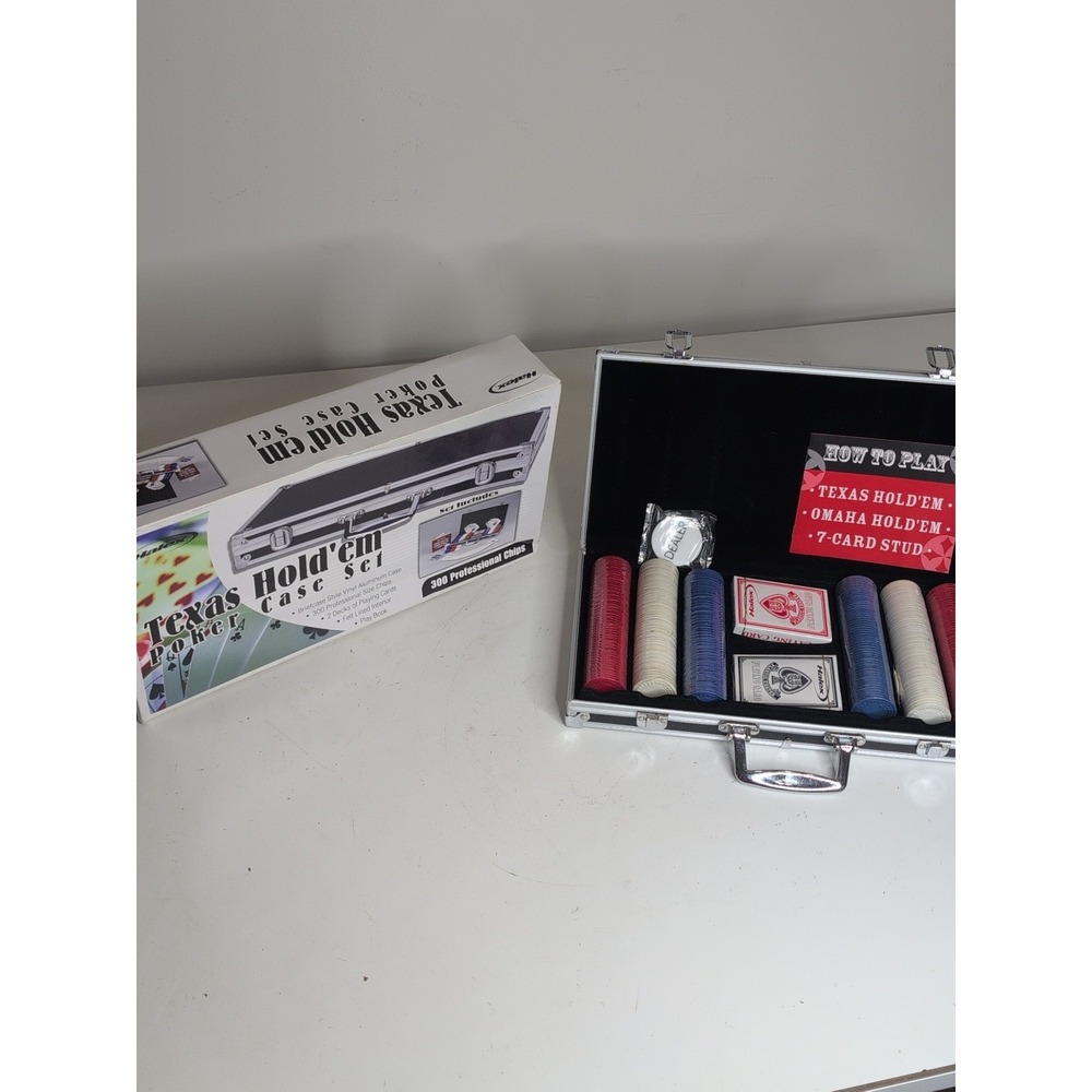 Halex Texas Hold'em Poker Case Set New In Original Box